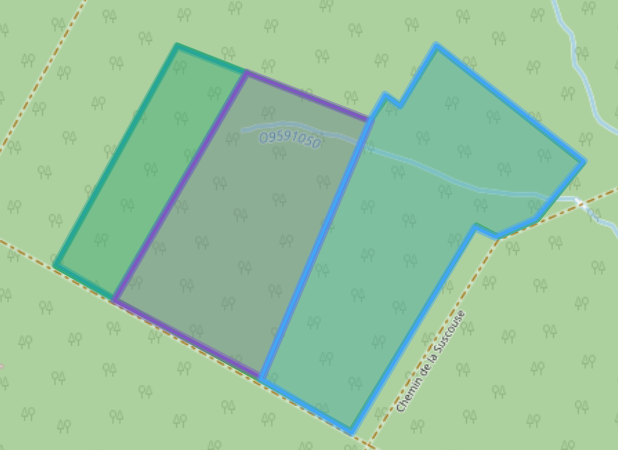Carte des peuplements dans Parce-L